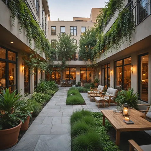 Garden inn and suites stays that blend lush serenity with urban convenience