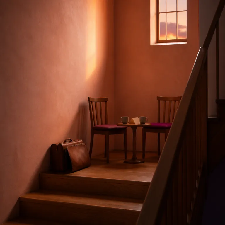 The staircase conversation: what inn architecture forces between strangers